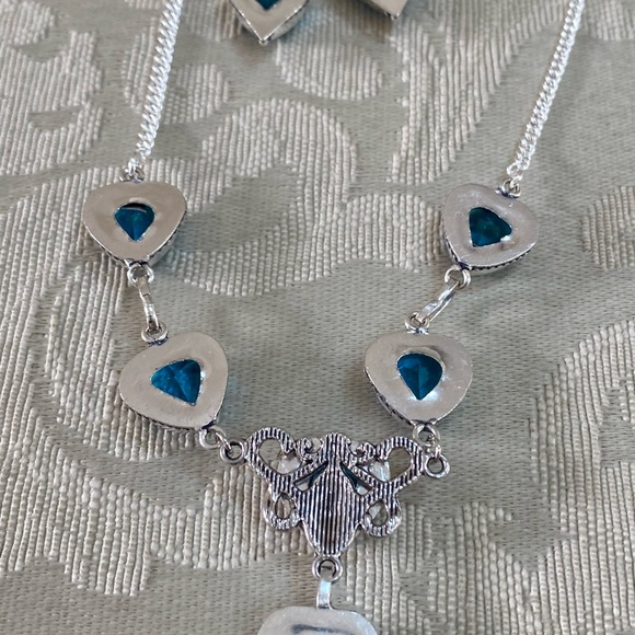 Heart Necklace and Earrings - Picture 7 of 12